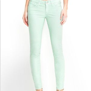 Guess Power Skinny Jeans in green glitter